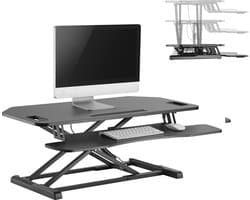 VDD Gaming - Monitor Verhoger - Monitorstandaard - Laptop Verhoger - Monitorverhoger - TV Verhoger - Beeldscherm verhoger - Laptopverhoger - Laptop Steun - Laptop Verhoger Ergonomisch - 94,5 x 30 cm - Zwart