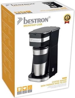 Bestron Koffiezetapparaat filterkoffie 750W - ACM112Z - 0,42L, 2 grote koppen - Camping geschikt - Thermosbeker - 5 jaar garantie — thumbnail 5