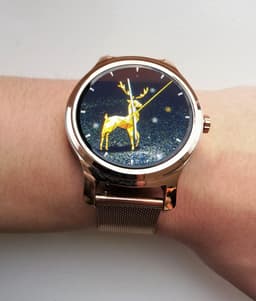 Belesy® SMART - Smartwatch Dames - Smartwatch Heren - Horloge - Stappenteller - 1.3 inch - Kleurenscherm - Full Touch - Bluetooth Bellen - Roségoud - Staal — thumbnail 16