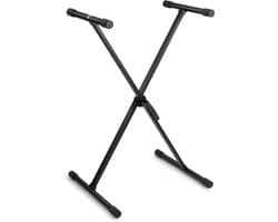 Keyboard standaard - Vonyx keyboardstandaard met snelsluiting - in hoogte verstelbaar - Zwart