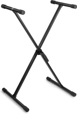 Keyboard standaard - Vonyx keyboardstandaard met snelsluiting - in hoogte verstelbaar - Zwart — thumbnail 1