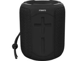Streetz Waterproof Bluetooth Speaker, 2x 5 W, AUX, built-in mic - Black