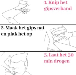 Gipsbuik Pakket – 4 Rollen Extra Groot en Sterk Gipsverband en Gladde Afdruk – Niet Toxisch- Baby Buik Zwanger — thumbnail 5