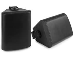 Speakerset voor binnen en buiten - Power Dynamics BGO50 zwarte 5.25 inch speakerset voor tuin, terras, etc.