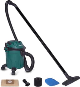 VONROC Compacte nat- en droogzuiger / stofzuiger - 1000W – Blaasfunctie – 12L tank - 5m stroomkabel — thumbnail 1
