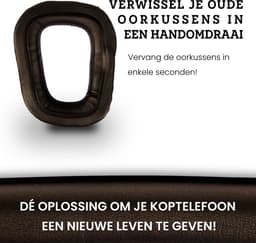 Somstyle Oorkussens Met Hoofdband Geschikt Voor Logitech G35, G230, G332, G430, G432, F430, F450 & G930 Headset - Zacht Schuim - Eiwitleer - Zwart — thumbnail 4