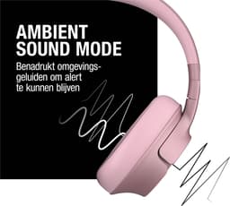 Fresh ‘n Rebel Clam Fuse – Draadloze Bluetooth Koptelefoon met Active Noise Cancelling - 45 uur Speelduur - Pastel Pink — thumbnail 8