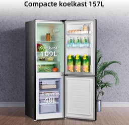 CHiQ FBM157L42 - Koel-vriescombinatie - 157 Liter - Low Frost - Hoogte 144 cm - 12 jaar garantie op compressor — thumbnail 5