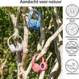 POGS - The Turtle - Draadloze over-ear koptelefoon met Noise Cancelling - Bluetooth - Veilige volumebegrenzing - Duurzaam - Gratis app voor extra functies - rRoze — thumbnail 7