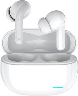 Nubex® Draadloze Oordopjes met Oplaadcase - Bluetooth 5.3 - Oordopjes Draadloos - Sport Earbuds - ENC - Oortjes draadloos - Wit — thumbnail 1