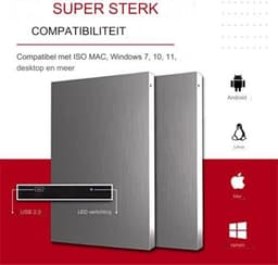 Harde schijf extern - 320 GB - Zilver — thumbnail 3