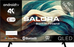 Salora 65QLED320 tv 165,1 cm (65") 4K Ultra HD Smart TV Wifi Zwart 250 cd/m² — thumbnail 1