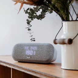 Teufel RADIO ONE - Hifi-wekkerradio met DAB+/ FM - Dimbaar display - 4 wekgeluiden - lichtgrijs — thumbnail 4
