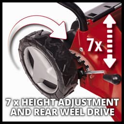 Einhell Benzine Grasmaaier GC-PM 40/2 S - 132 cm³ - 2 kW - 4-takt - Maaibreedte: 40 cm - Aanbevolen gazonoppervlakte: tot 1000 m² - 45 L opvangbak - Maaihoogte: 25-75 mm — thumbnail 3