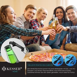 KESSER® Tafelmodel Koelkast 15 Liter AC DC 220-240V en 12V - Mini Koelkast Vrijstaand met Verwarmingsfunctie - Koelbox ideaal voor Auto en camperen - — thumbnail 12