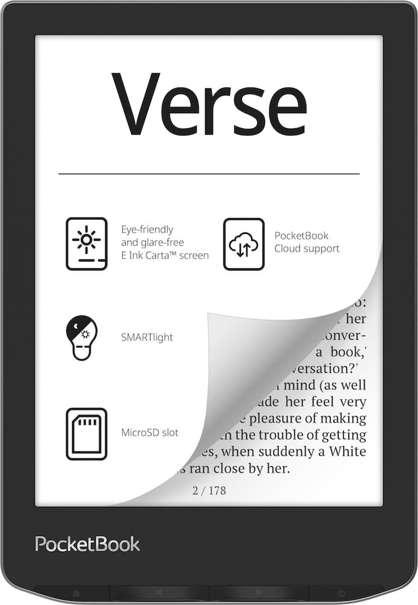 PocketBook E-reader - Verse - Mist Grey — afbeelding 1