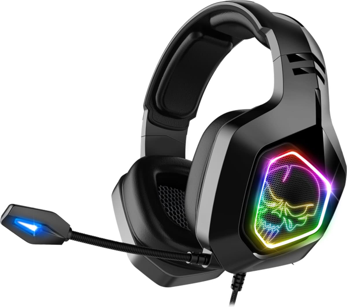 Spirit of Gamer Headset – Gaming Headset – Met Microfoon – Geschikt voor Ps4/Ps5/Xbox/Pc/Nintendo Switch - Buigbare Microfoon – Kabellengte 1.20m – Zwart — afbeelding 1