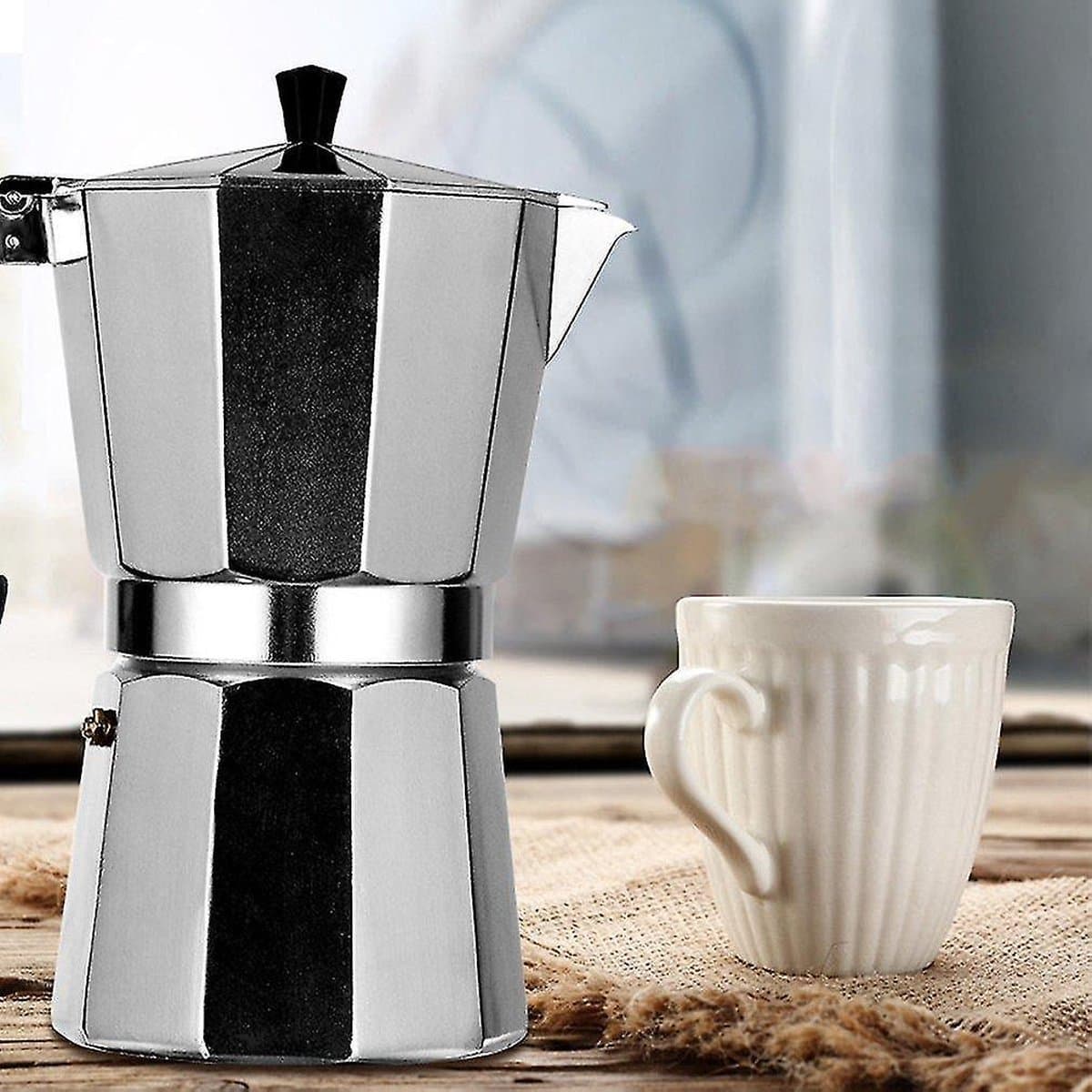 Bavary Espresso maker Inductie 6 Kops – Alle Warmtebronnen – Espresso maker – Moka Pot — afbeelding 1