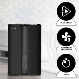 Vonia Luchtreiniger - Air purifier - Luchtreiniger met HEPA filter - Geschikt tot 40 m² - Luchtzuiveraar - Zwart — thumbnail 2