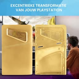 YONO Faceplate geschikt voor Playstation PS5 SLIM Disc Edition - Cover Plate - Skin - Behuizing - Accessoires - Goud — thumbnail 2