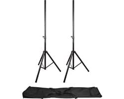 Qtx luidsprekerstatieven set incl draagtas