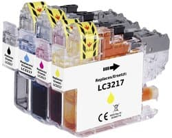 Renkforce Inktcartridge vervangt Brother LC-3217BK, LC-3217C, LC-3217M, LC-3217Y Compatibel Combipack Zwart, Cyaan, Mag