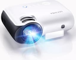 Thuisbioscoop set - 10.000 Lumen - 89cm tot 305cm Breedscherm - Mini Beamer met WiFi - Handmatig projectiescherm - Surround set Home Cinema - Projector - Mini beamer - Mini projector - Thuisbioscoop - Filmpakket — thumbnail 1