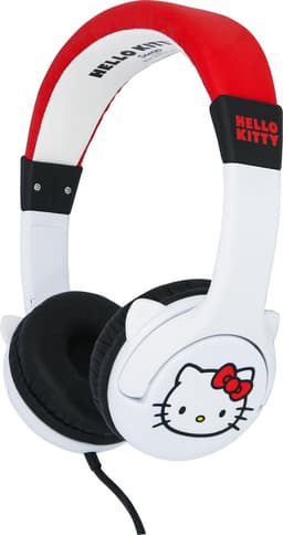 Hello Kitty - kinderkoptelefoon met volumebegrenzing - verstelbaar - comfortabel (rood/wit) — thumbnail 2