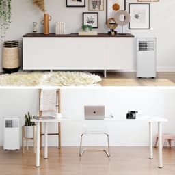 BRASQ 3-in-1 Mobiele airco met Raamafdichtingskit - Met afstandsbediening – Geschikt voor Slaapkamer - Woonkamer - Kantoor - Aircooler tot 16m2 - 9000 BTU – Wit — thumbnail 9