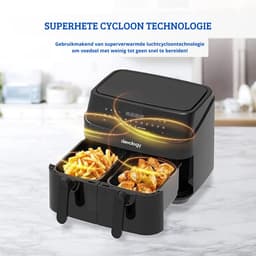 Dubbele Airfryer – XXL Heteluchtfriteuse – Onafhankelijke Kookzones – 12 Kookprogramma’s – LED-Display — thumbnail 4