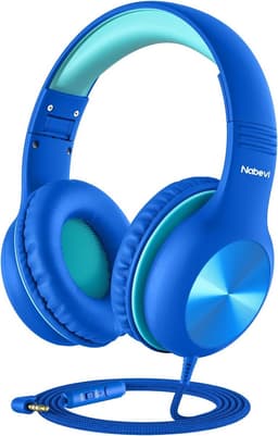 StayPowered Kinderheadset - De Ultieme Veilige en Comfortabele Hoofdtelefoon voor Kinderen - Hoge Audio Kwualiteit - Ingebouwde Volumeregelaar - Verstelbare en Opvouwbaar Ontwerp - Compact Ontwerp - Blauw - Levering Sneller dan Aangegeven — thumbnail 9