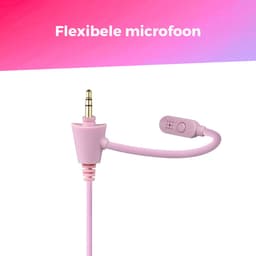 Kinder Gaming Headset met Uitneembare Microfoon - Compatibel met PS4/PS5/Xbox/Nintendo Switch/PC - Fortnite - Roblox - Roze — thumbnail 4