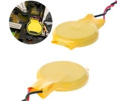 CR2032 3V Batterij voor o.a. Laptop Bios Moederbord CMOS - Met ronde plakstrip - 2 pin Connector - Per 1 stuk
