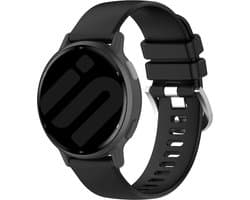 Strap-it Smartwatch siliconen Classic bandje - geschikt voor Garmin Vivoactive 4 (45mm) / Venu 2 / Venu 3 / Forerunner 255 / Forerunner 265 - zwart