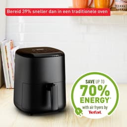 Tefal Easy Fry Compact EY1458 - Airfryer - 3L - 1300W - Compact Design - Zwart — thumbnail 7