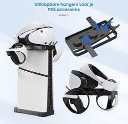 YONO Standaard Horizontaal en Verticaal geschikt voor Playstation 5 SLIM - PS5 Stand 2in1 - Accessoires - Houder - Zwart — thumbnail 2