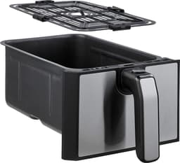 Inventum GF800HLD Dubbele Airfryer XXL - 8L - Dual Cook - Grill- & roosterfunctie - 8 programma's - 80-200 °C - PFAS-vrij - Tot 6 personen - Zwart/RVS — thumbnail 5