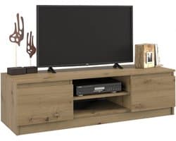 Topeshop RTV120 ARTISAN, Eiken, Deeltjes-board, Eiken, Deeltjes-board, 2 schappen, Eiken
