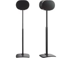 Sanus WSSE3A2-B2 adjustable speaker stand - verstelbaar in hoogte - luidsprekerstandaard - optimale luisterhoogte - kabelbeheer - geschikt voor Sonos ERA 300 - 2 stuks (paar) - Zwart
