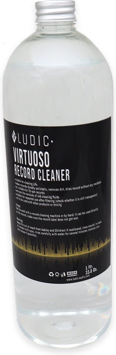 Ludic Virtuoso antistatic Reinigingsvloeistof LP Record cleaner 1 liter (voor knosti etc) Anti-stat platenreiniger platen — afbeelding 1