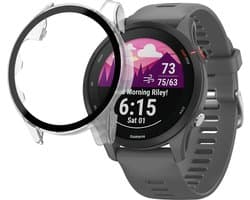 Hoesje voor Garmin Forerunner 255 / 255 Music (46mm) - Harde beschermhoes transparant scherm gehard glas