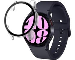 Hoesje voor Samsung Galaxy Watch 6 (40mm) - Harde beschermhoes transparant scherm gehard glas