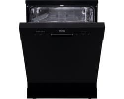 ETNA VWV144ZWA - Vrijstaande Vaatwasser - Zwart - 44dB - 14 Couverts - Extra droog