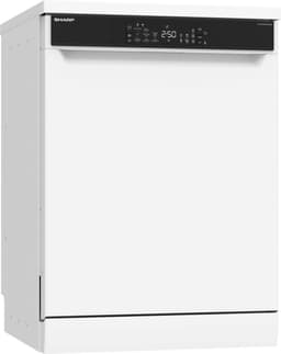 Sharp QWNA25F44BWEU - vrijstaande vaatwasser - energie label B - 14 couverts - besteklade + topsproeier - wit — thumbnail 5