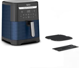Tefal Easy Fry & Grill EY8014 XXL 6,5L - 2-in-1 Heteluchtfriteuse met Uitneembare Verdeler - Blauw Airfryer met 8 Automatische Kookprogramma's - Beste Grote Airfryer van Tefal - Digitaal Display - Extreem stil - Koken Zonder Olie - Anti Aanbaklaag — thumbnail 5