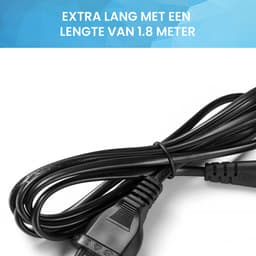 YONO Voedingskabel geschikt voor JBL Partybox 100/110/200/300/310/710/1000 - Netsnoer 1.80 M - Zwart — thumbnail 4