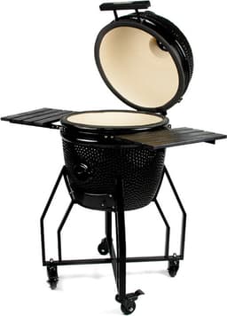 YAKINIKU Kamado - MEDIUM BASIC BLACK - Black Edition - 16 inch - Volledig Zwart - 41 cm Grilloppervlak - Inclusief Onderstel & Zijtafels — thumbnail 3