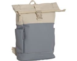 Daniel Ray Pittsburgh Rolltop Laptop Rugzak Waterproof - 15,6 inch - Blauw / Beige