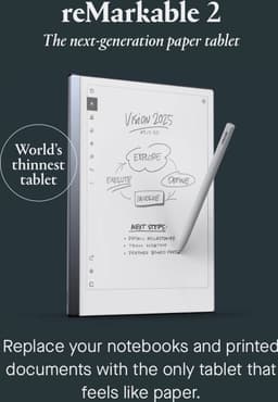 reMarkable ® 2 met Marker Plus en Ultraslanke Antraciet Hoes - the Paper Tablet — thumbnail 4
