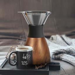 Asobu Pour Over Insulated Coffee Maker - Zwart / Wood — thumbnail 3